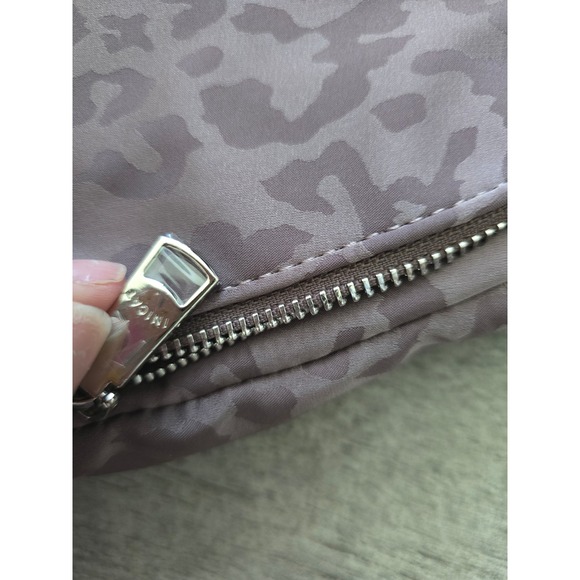 Crossbody Sling Purse Mini Backpack Animal Leopard Print Purple Travel Purse - Picture 10 of 11